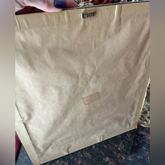 Home Decor Gold Ornate Frame 16 x 14 Center Pic 8x6 Of A Lily Hung Vertical - Picture 8 of 11